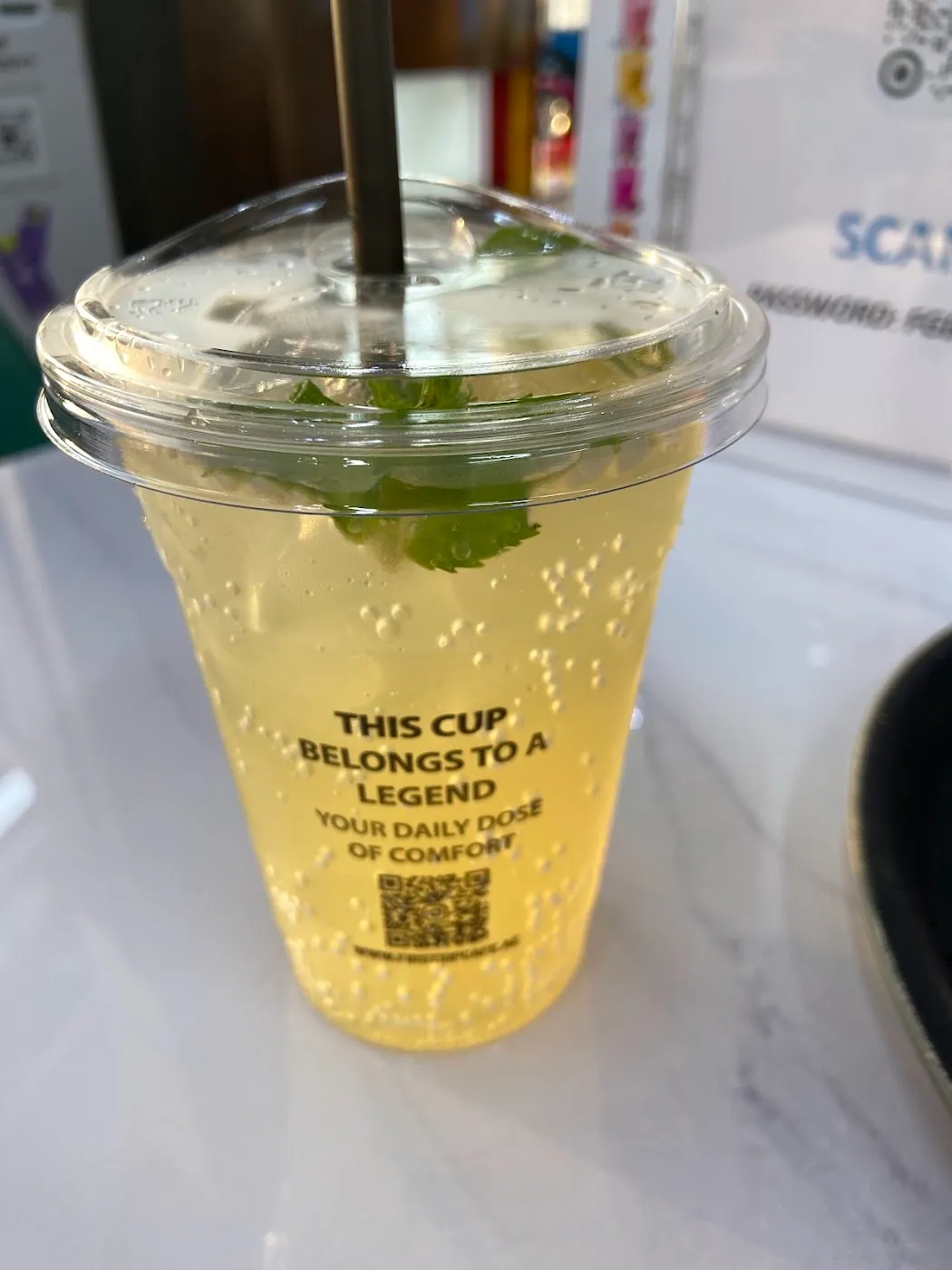 Mojito with fresh mint